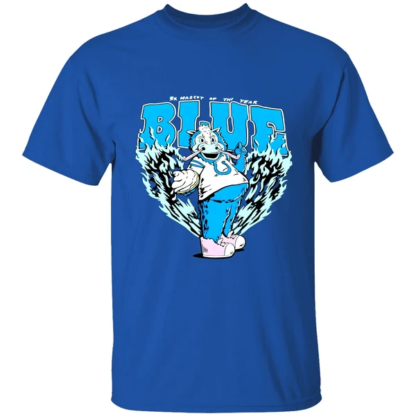 Indianapolis Colts 3x Mascot Of The Year Blue Shirt - Image 7