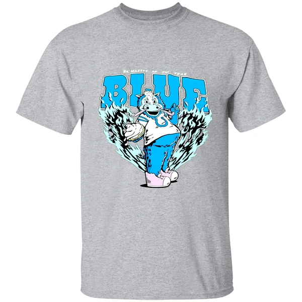 Indianapolis Colts 3x Mascot Of The Year Blue Shirt - Image 8