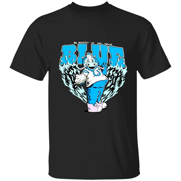 Indianapolis Colts 3x Mascot Of The Year Blue Shirt - Image 9