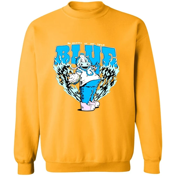 Indianapolis Colts 3x Mascot Of The Year Blue Sweatshirt - Image 2