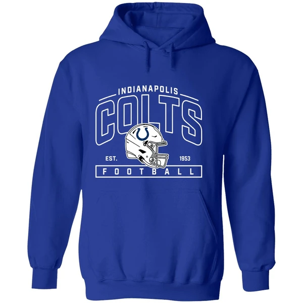 Indianapolis Colts Est 1953 Football Athletic Banner Hoodie - Image 7