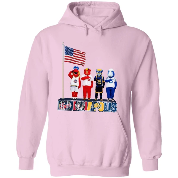 Indianapolis Sports Team Mascots Patriotic Salute Hoodie - Image 5