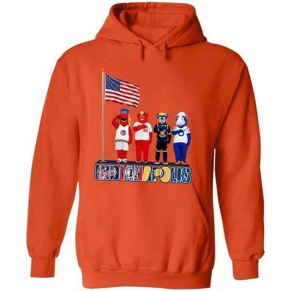 Indianapolis Sports Team Mascots Patriotic Salute Hoodie - Image 6