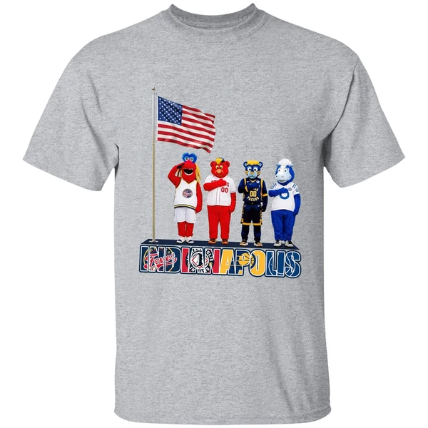 Indianapolis Sports Team Mascots Patriotic Salute Shirt - Image 9