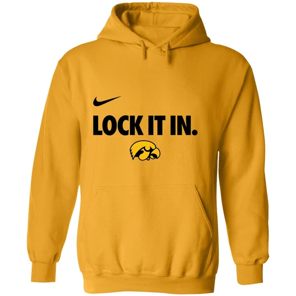 Iowa Hawkeyes Lock It In 2026 On Court Bench Hoodie