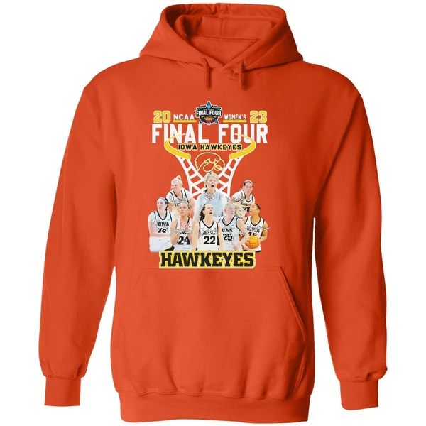 Iowa Hawkeyes Ncaa Womens Basketball Final Four Signatures Hoodie - Image 6
