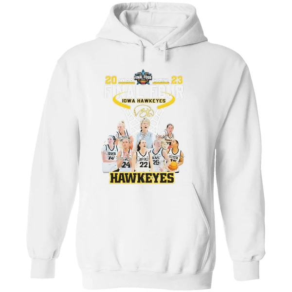 Iowa Hawkeyes Ncaa Womens Basketball Final Four Signatures Hoodie - Image 8
