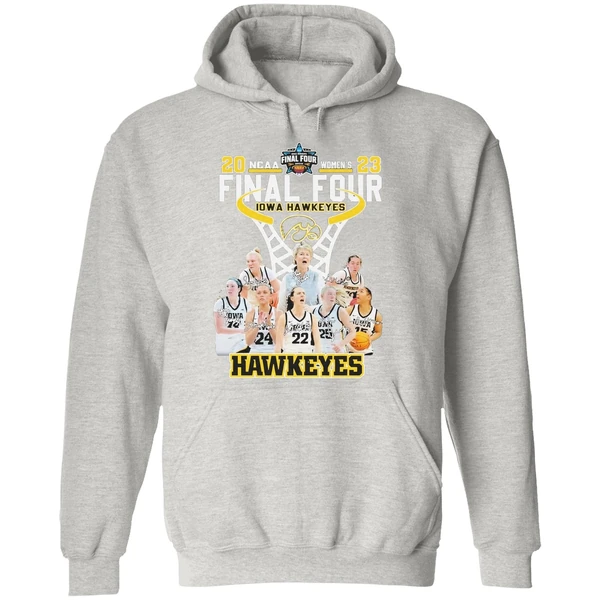 Iowa Hawkeyes Ncaa Womens Basketball Final Four Signatures Hoodie - Image 9