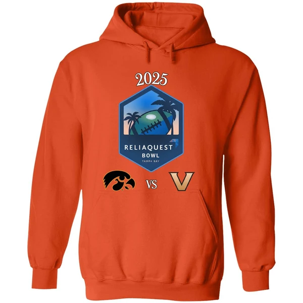Iowa Hawkeyes Vs Vanderbilt Commodores Football Reliaquest Bowl Tampa Bay Hoodie - Image 6