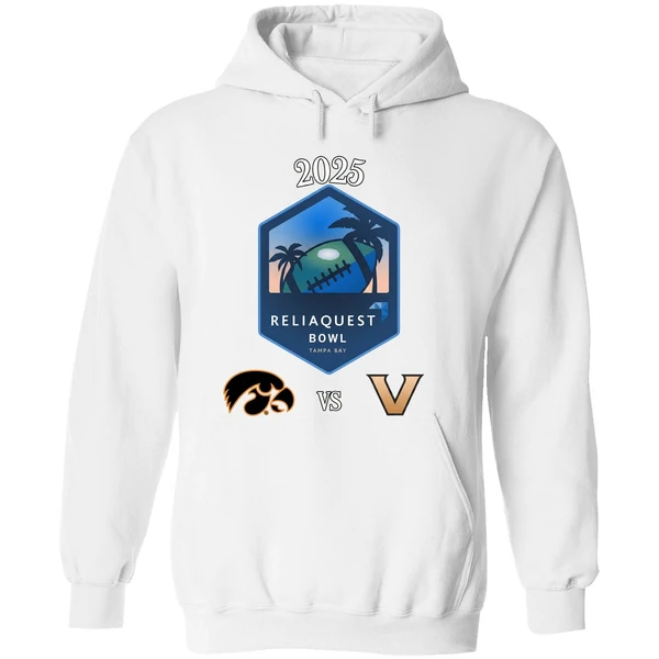 Iowa Hawkeyes Vs Vanderbilt Commodores Football Reliaquest Bowl Tampa Bay Hoodie - Image 8