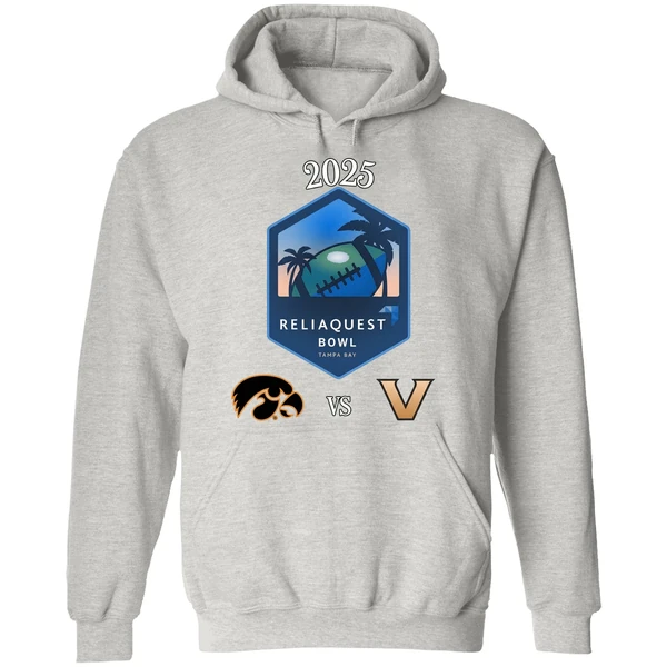 Iowa Hawkeyes Vs Vanderbilt Commodores Football Reliaquest Bowl Tampa Bay Hoodie - Image 9
