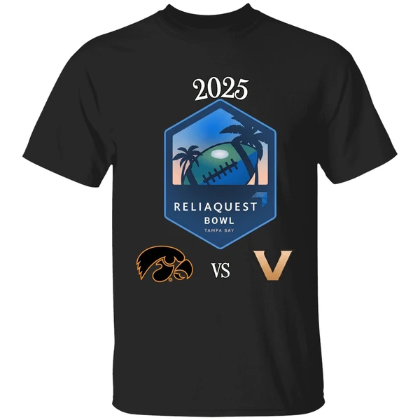 Iowa Hawkeyes Vs Vanderbilt Commodores Football Reliaquest Bowl Tampa Bay Shirt