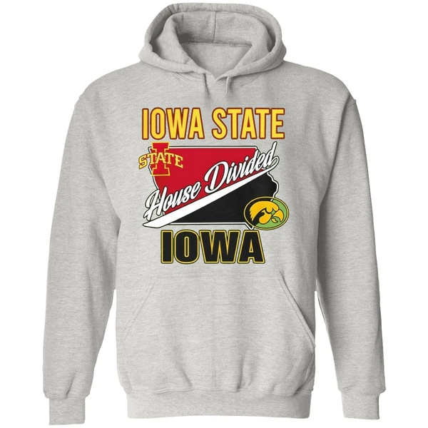 Iowa State Cyclones Vs Iowa Hawkeyes House Divided 2025 Hoodie - Image 9