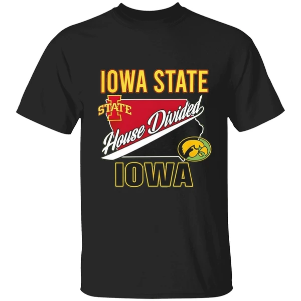 Iowa State Cyclones Vs Iowa Hawkeyes House Divided 2025 Shirt