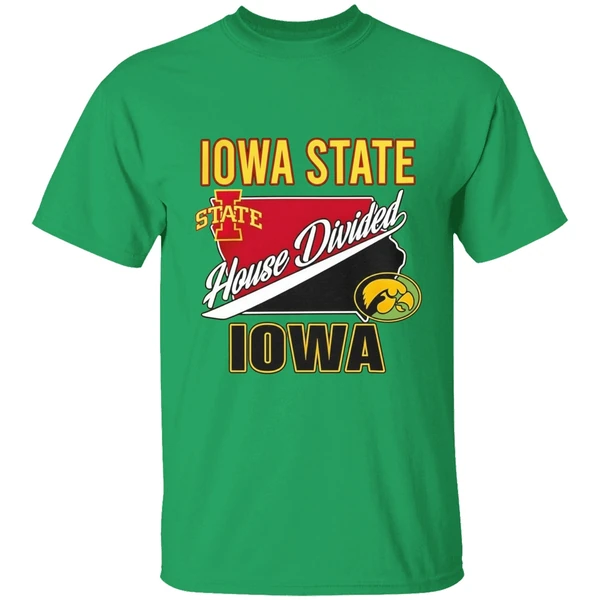 Iowa State Cyclones Vs Iowa Hawkeyes House Divided 2025 Shirt - Image 2