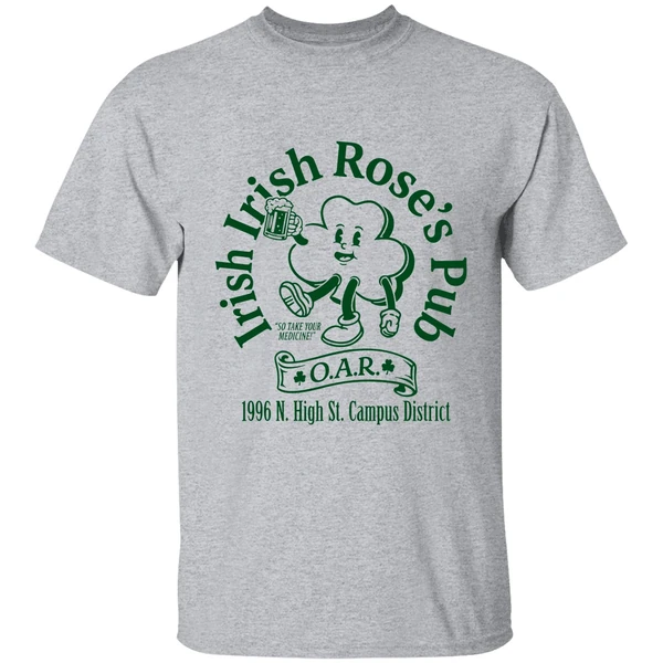 irish roses pub o a r 1996 n high st campus district shirt sportgrey