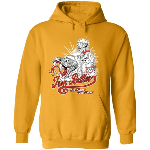 Iron Rattler Fiesta Texas Ride Six Flags 70 2025 Hoodie