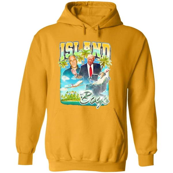 Island Boys Jeffrey Epstein Donald Trump And Stephen Hawking Retro Hoodie