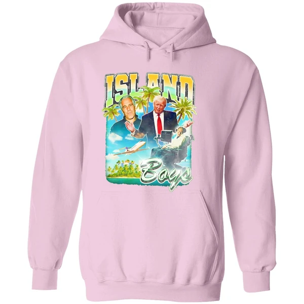 Island Boys Jeffrey Epstein Donald Trump And Stephen Hawking Retro Hoodie - Image 5