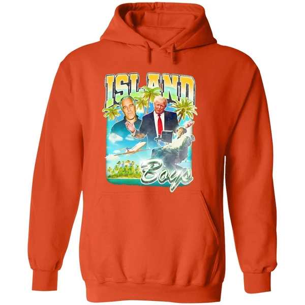 Island Boys Jeffrey Epstein Donald Trump And Stephen Hawking Retro Hoodie - Image 6