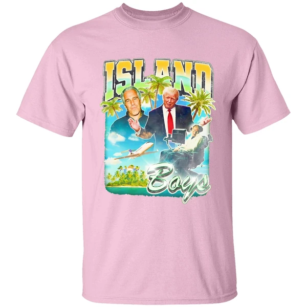Island Boys Jeffrey Epstein Donald Trump And Stephen Hawking Retro Shirt - Image 3