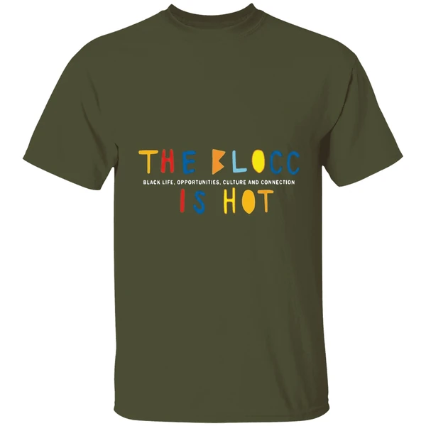 issa rae the blocc is hot shirt militarygreen