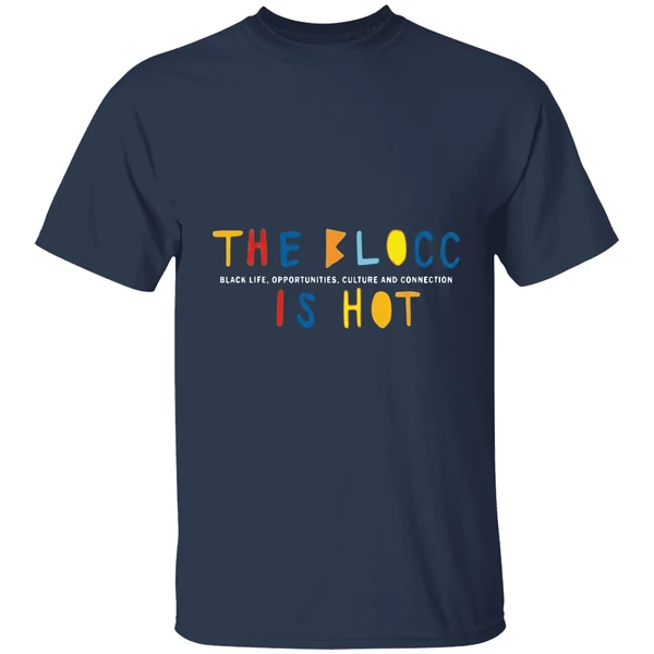 issa rae the blocc is hot shirt navy