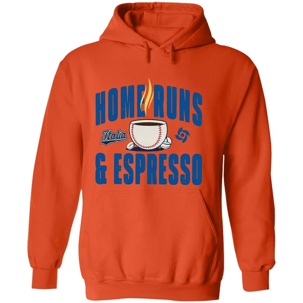 Italy Baseball Home Runs Espresso Hoodie - Image 6