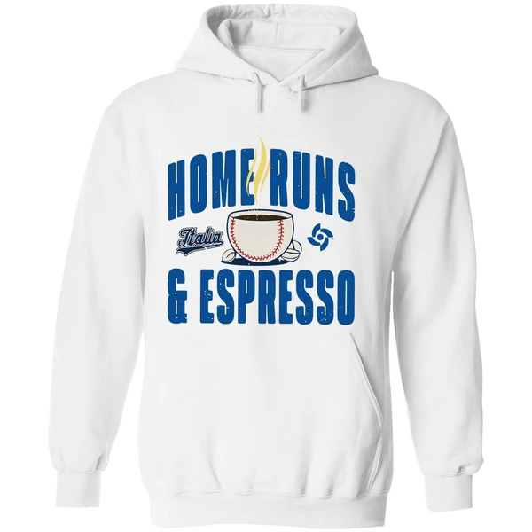 Italy Baseball Home Runs Espresso Hoodie - Image 8