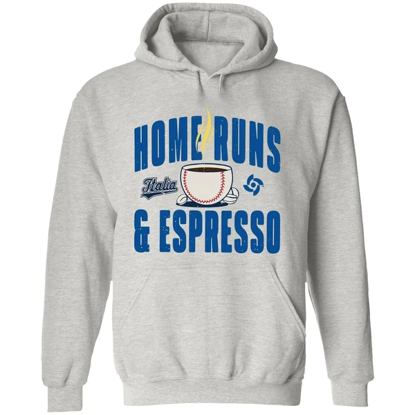 Italy Baseball Home Runs Espresso Hoodie - Image 9