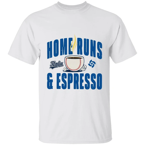 Italy Baseball Home Runs Espresso Shirt