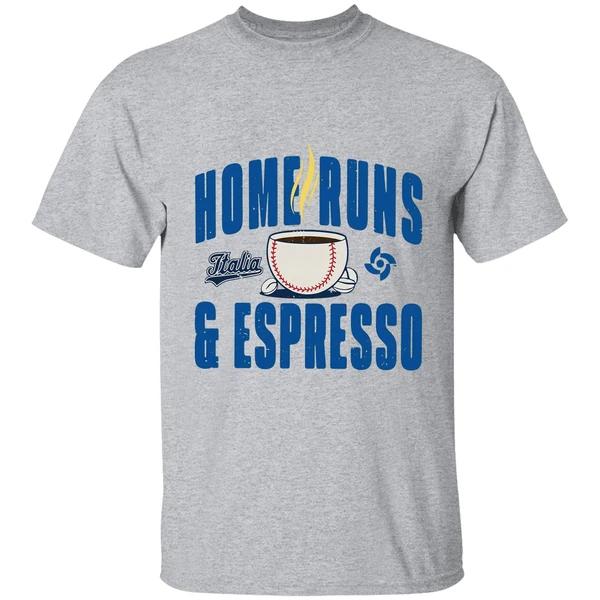 Italy Baseball Home Runs Espresso Shirt - Image 6