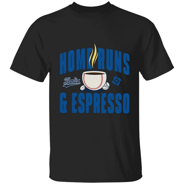 Italy Baseball Home Runs Espresso Shirt - Image 7