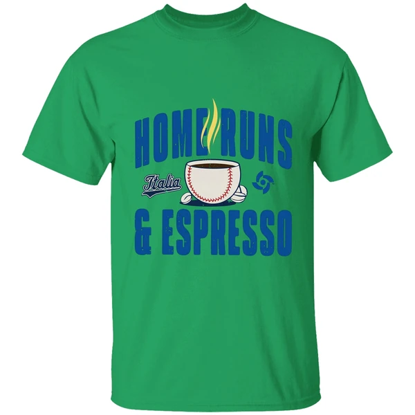 Italy Baseball Home Runs Espresso Shirt - Image 8