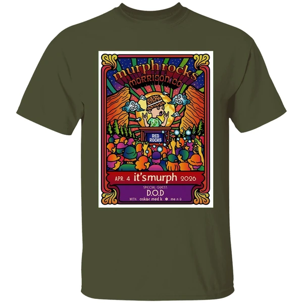 its murph apr 4 2026 red rocks amphitheatre morrison co poster shirt militarygreen