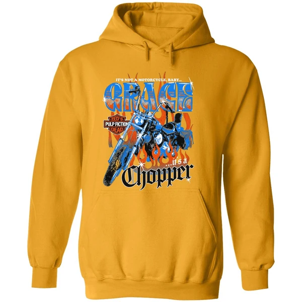 Its Not A Motorcycle Baby Grace Its A Chopper Zeds Pulp Fiction Dead Hoodie