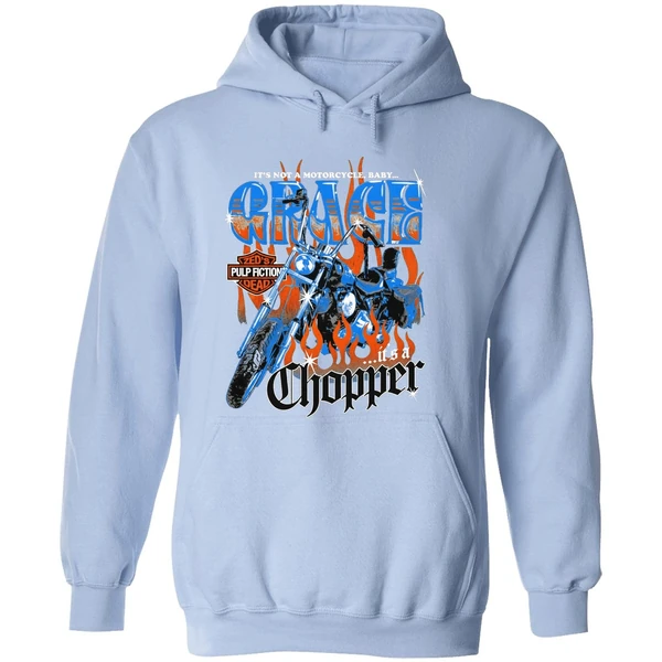 Its Not A Motorcycle Baby Grace Its A Chopper Zeds Pulp Fiction Dead Hoodie - Image 4