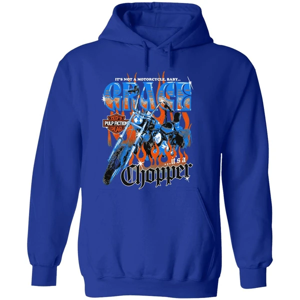 Its Not A Motorcycle Baby Grace Its A Chopper Zeds Pulp Fiction Dead Hoodie - Image 7