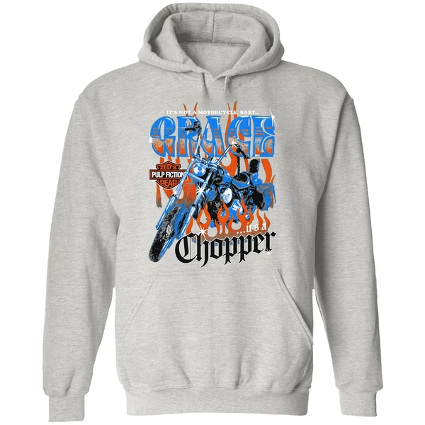Its Not A Motorcycle Baby Grace Its A Chopper Zeds Pulp Fiction Dead Hoodie - Image 9