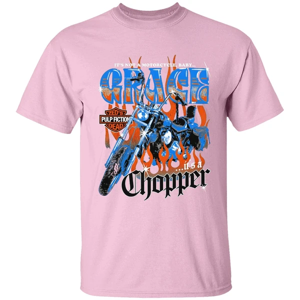Its Not A Motorcycle Baby Grace Its A Chopper Zeds Pulp Fiction Dead Shirt - Image 2