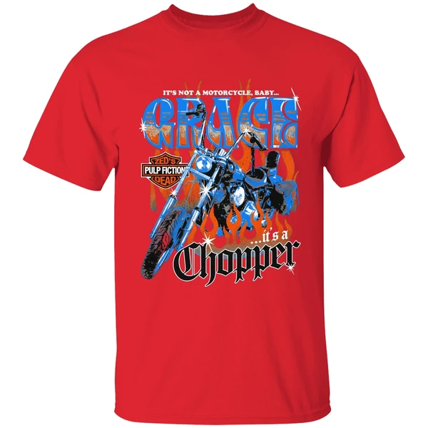 Its Not A Motorcycle Baby Grace Its A Chopper Zeds Pulp Fiction Dead Shirt - Image 4