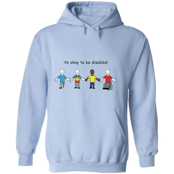 Its Okay To Be Disabled Paint Hoodie - Image 4