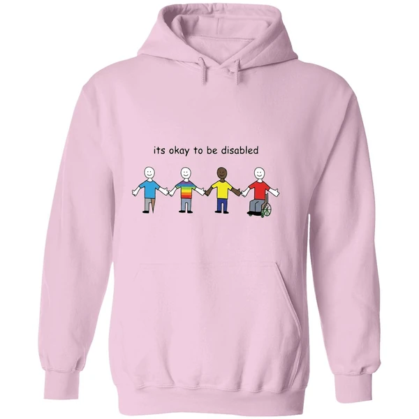 Its Okay To Be Disabled Paint Hoodie - Image 5