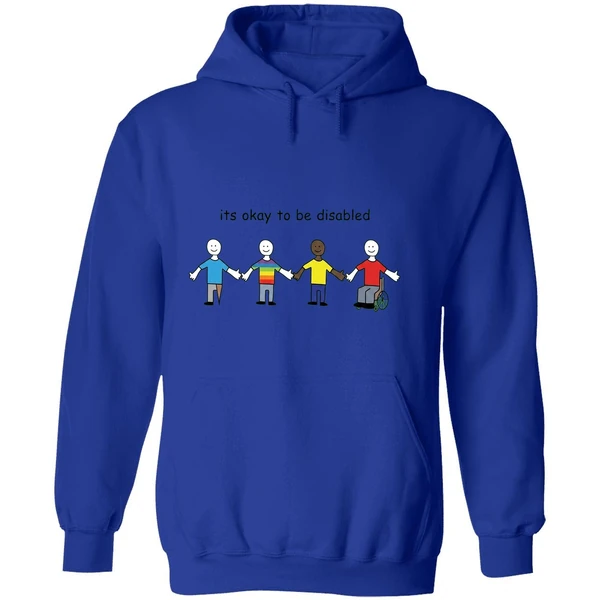 Its Okay To Be Disabled Paint Hoodie - Image 7