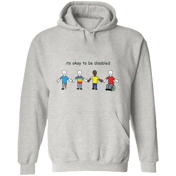 Its Okay To Be Disabled Paint Hoodie - Image 9
