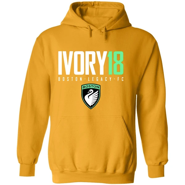 Ivory18 Laurel Ivory Boston Legacy Fc Logo Hoodie
