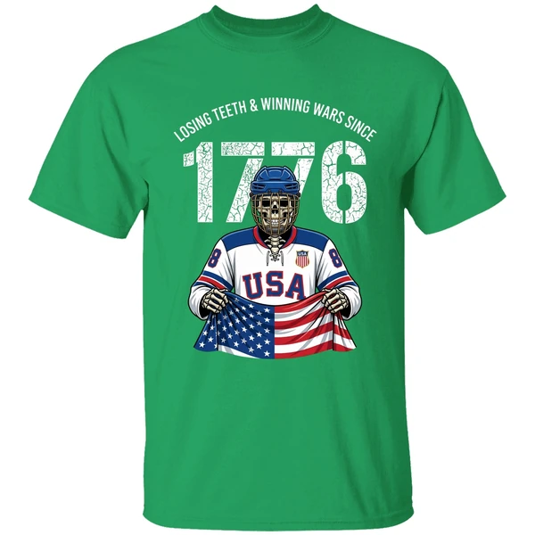 Jack Hughes Losing Teeth Winning Wars Since 1776 Shirt - Image 2