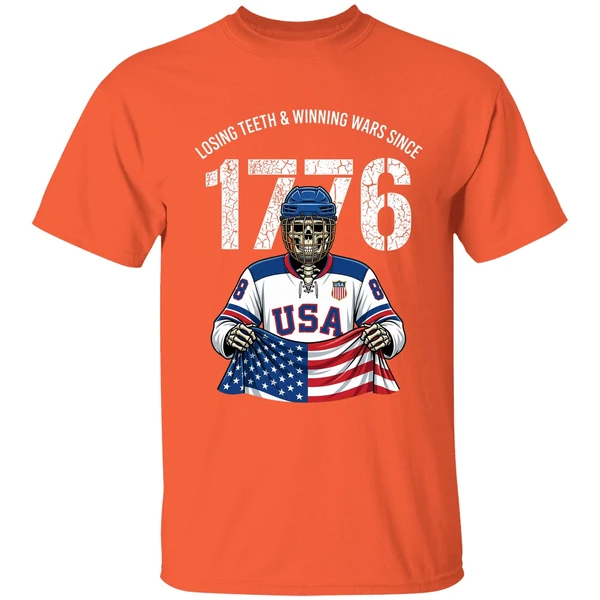 Jack Hughes Losing Teeth Winning Wars Since 1776 Shirt - Image 6