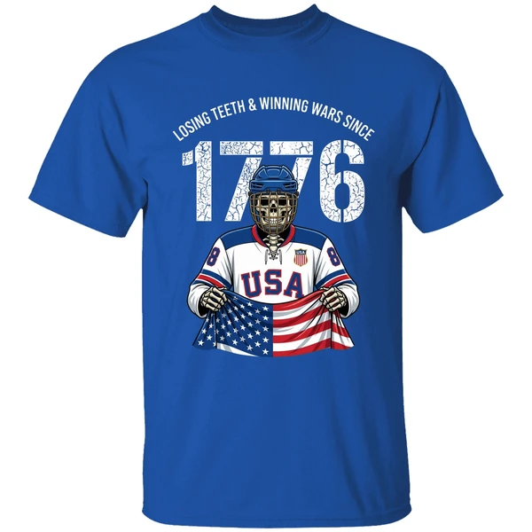 Jack Hughes Losing Teeth Winning Wars Since 1776 Shirt - Image 8