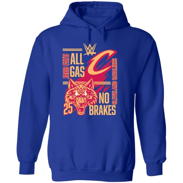 Jacob Fatu Cleveland Cavaliers All Gas No Brakes 2025 Hoodie - Image 7